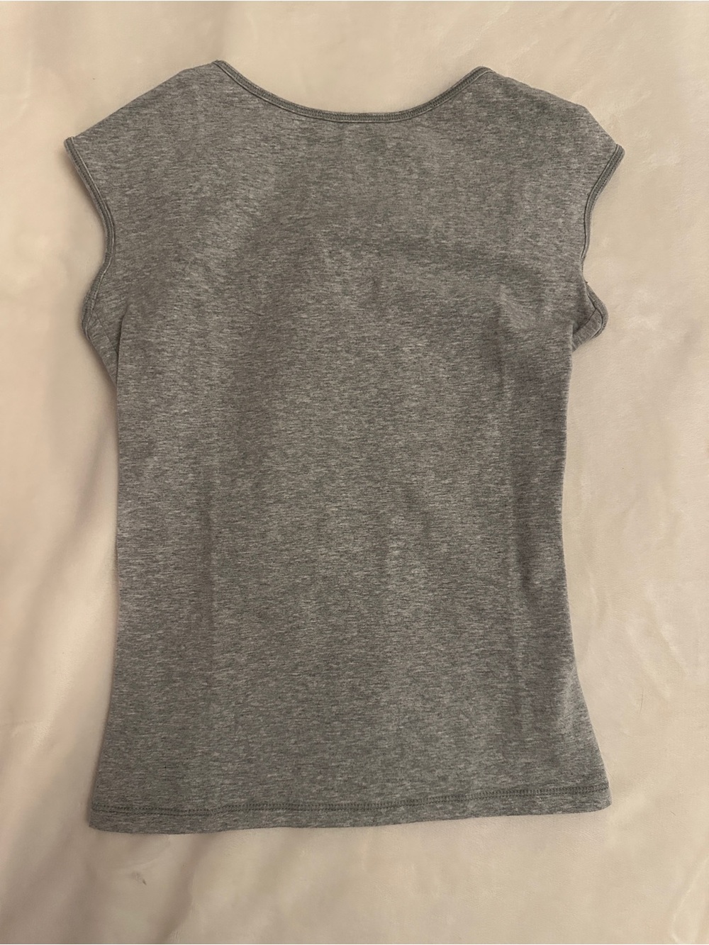 TNA Women's Heather Gray Cap Sleeve Tee